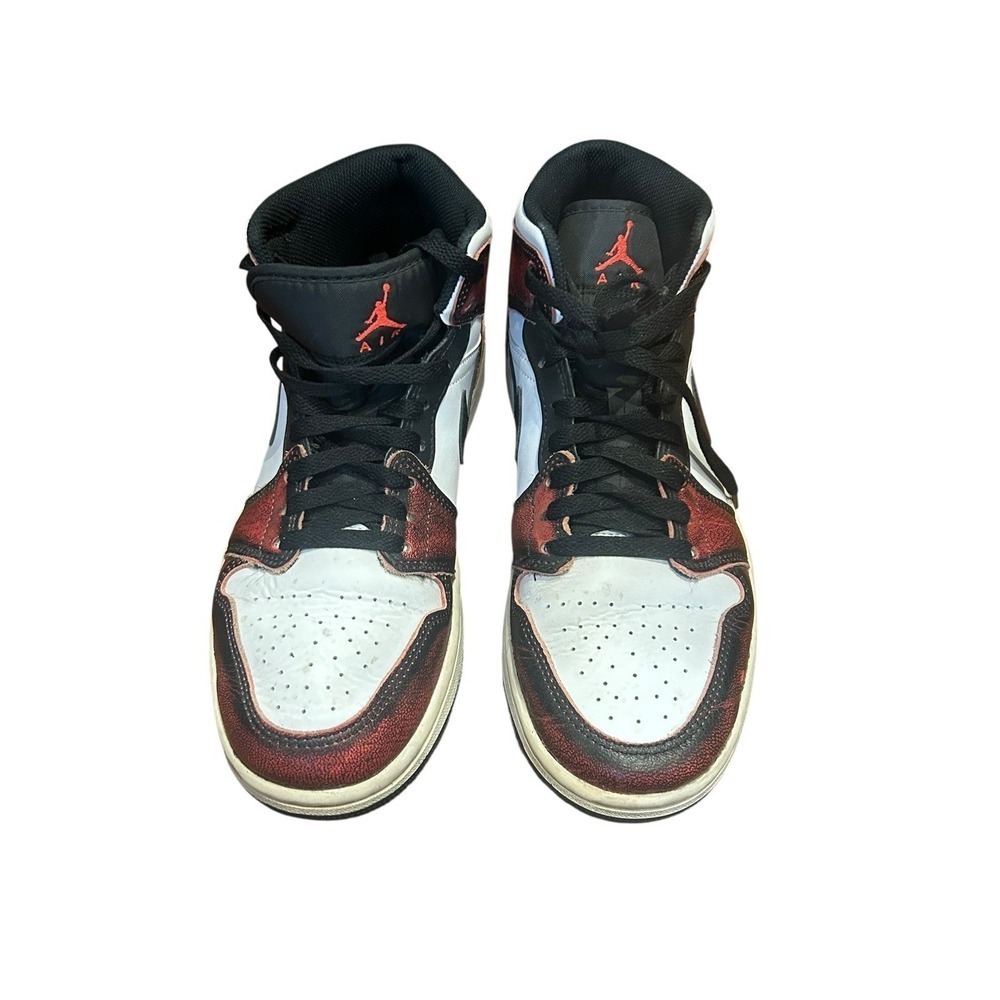 Nike Air Jordan 1 Mid 'Wear-Away Chicago' Size 8.0 Men's/ 9.5 Women's Authentic - Picture 6 of 8